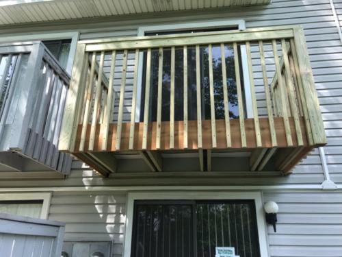 new cantilevered construction Heatherton balcony